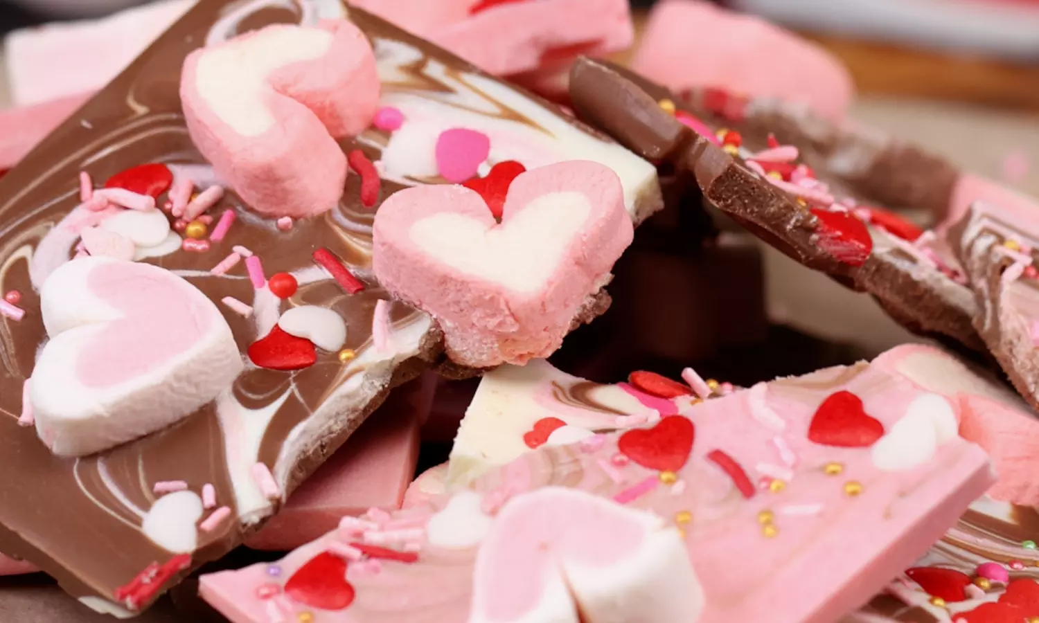 Candy Heart Bark