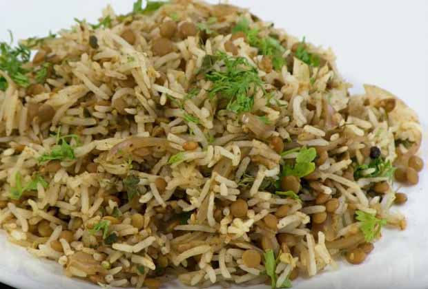 How to Make Masoor Pulav with ZERO OIL by Archana Arte