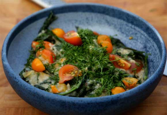 Healthy Oats & Kale Porridge