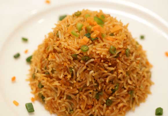 Vegetarian Fried Rice (Marathi)