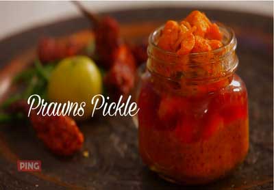 Spicy Prawn Pickle - Kolambiche Lonche