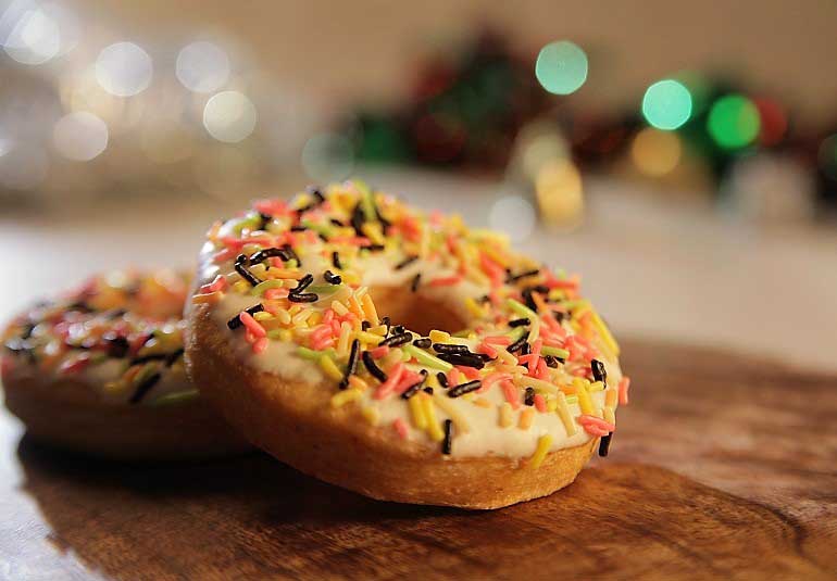 Christmas Special: Eggless Chocolate Doughnut Recipe