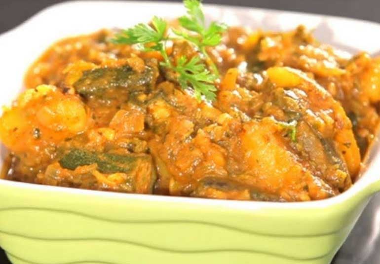 Spicy Aloo Bhindi Masala Recipe in Tamil