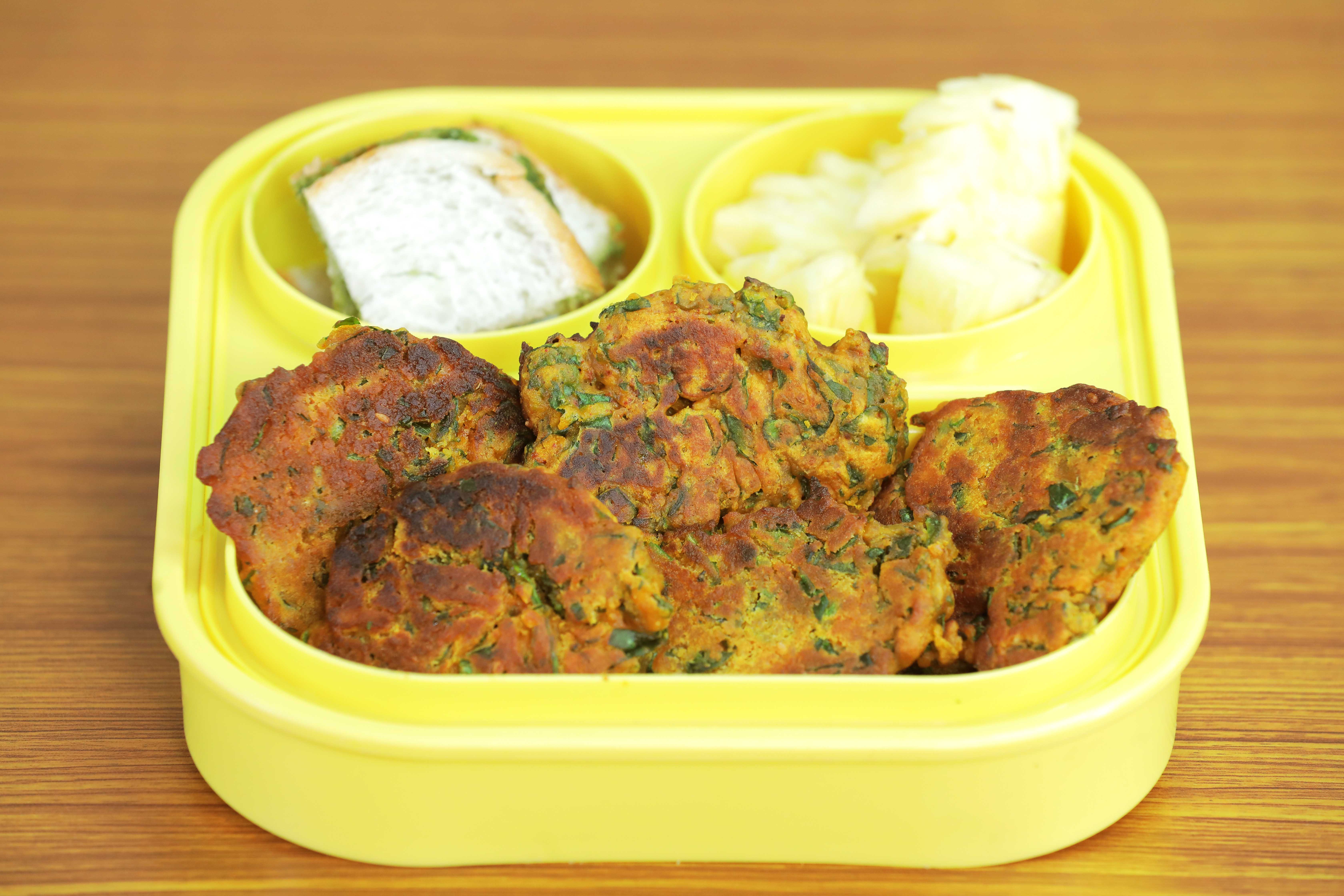 Methi & Spinach Fritters
