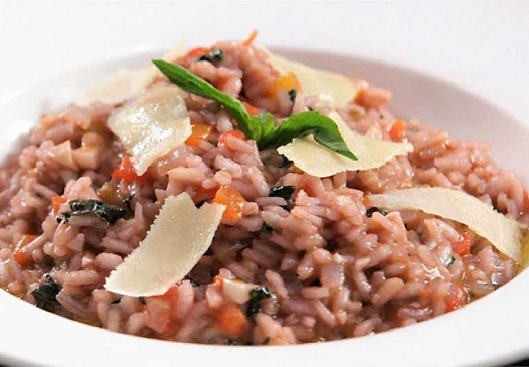 Tomato Basil Risotto Recipe in Marathi - Italian Rice Recipe