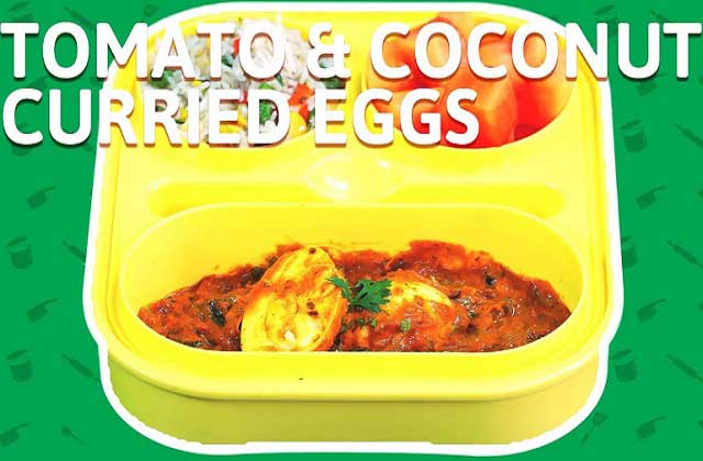 Egg Masala Curry - Anda Gravy with Coconut Milk - Easy & Quick Egg Recipe For Kids