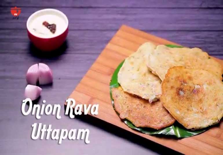 Instant Onion Uttapam Recipe