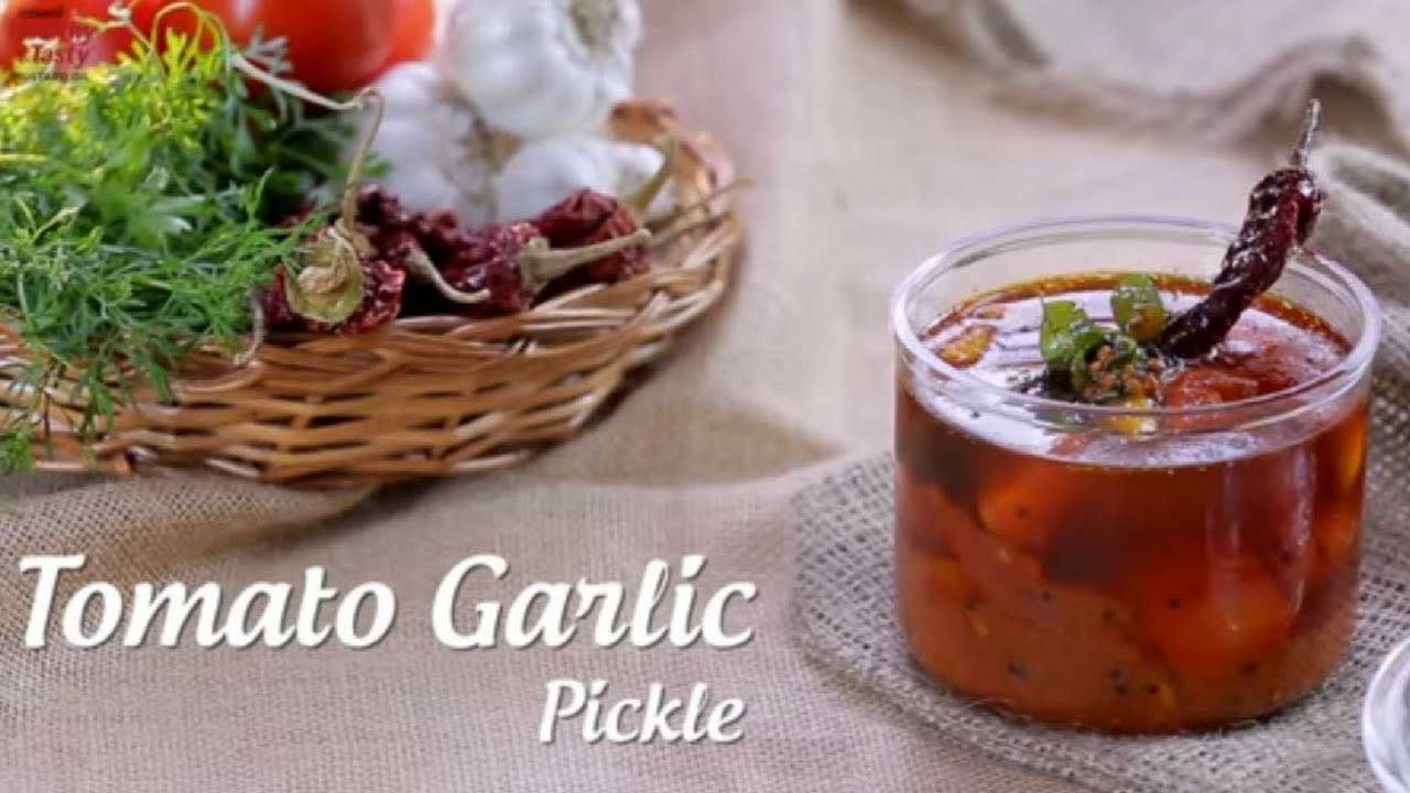 Pickles Of India :Instant Tomato Garlic Pickle