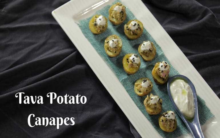Baby Potato Canapes Recipe