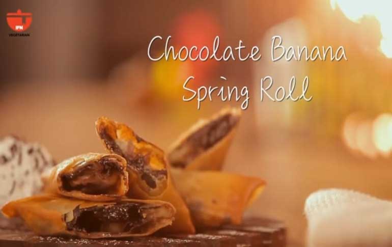 How To Make Chocolate Banana Spring Rolls