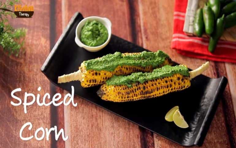Spiced Corn with Jalapeno Sauce Recipe
