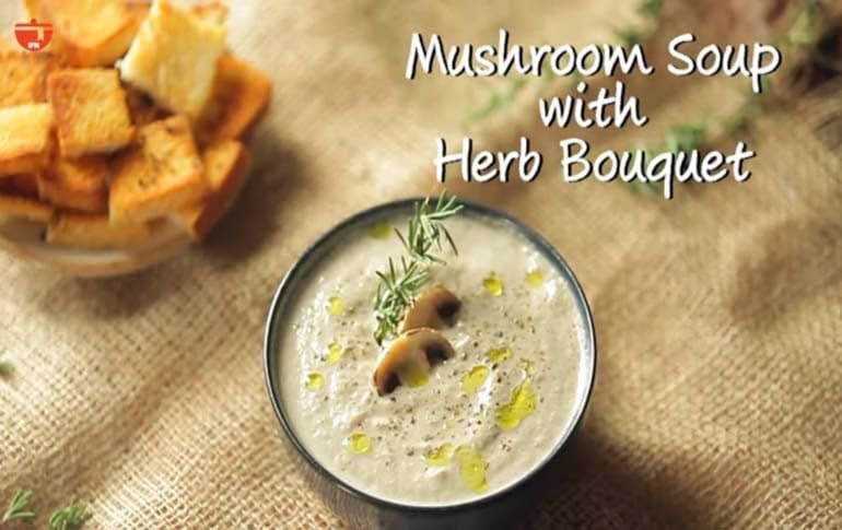 How To Make Creamy Mushroom Soup with Herbs