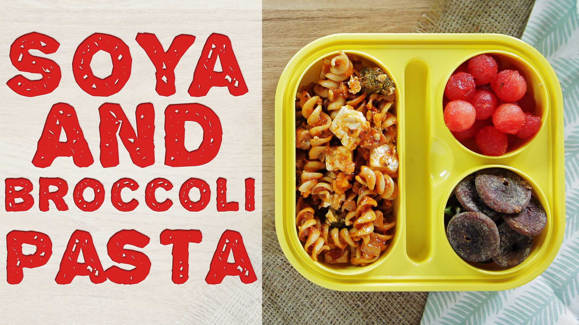 Soya and Broccoli Pasta