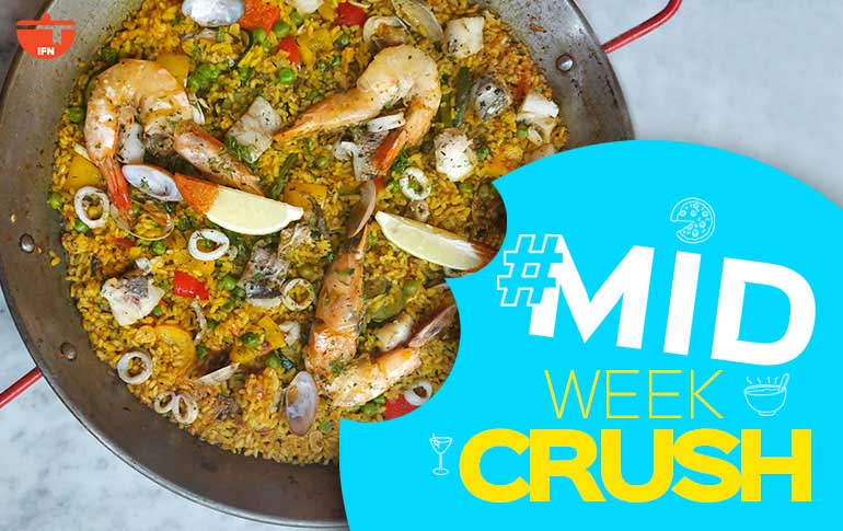 Midweek Crush: Seafood Paella at Uno Más