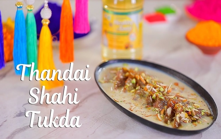 Thandai Shahi Tukda Recipe By Harpal Singh Sokhi